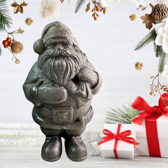 Shungite Stone Christmas Santa Figurine