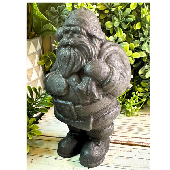 Shungite Stone Christmas Santa Figurine