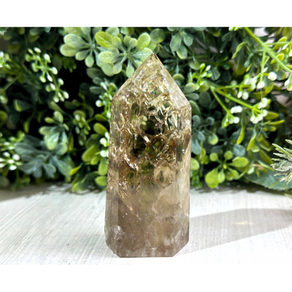 Smoky Citrine Quartz Crystal Point