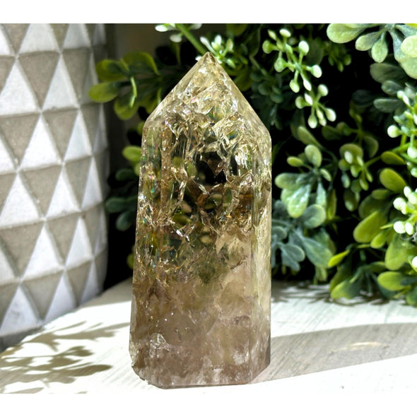 Smoky Citrine Quartz Crystal Point