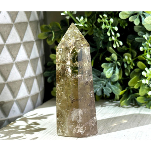 Smoky Citrine Quartz Crystal Point