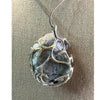 Raw Sugar Fluorite Crystal Pendant Necklace showcasing vibrant colors, perfect for healing and stylish wear.