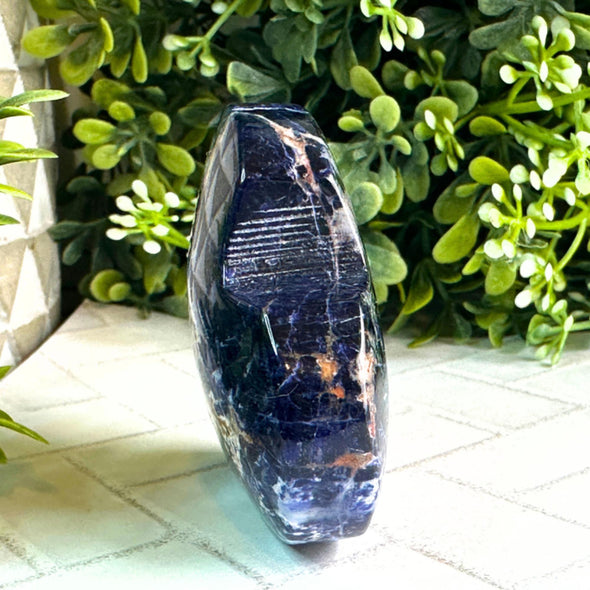 Blue Sunset Sodalite Crystal Heart