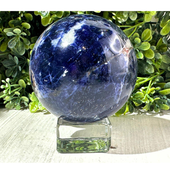 Cobalt Blue Sunset Sodalite Crystal Sphere