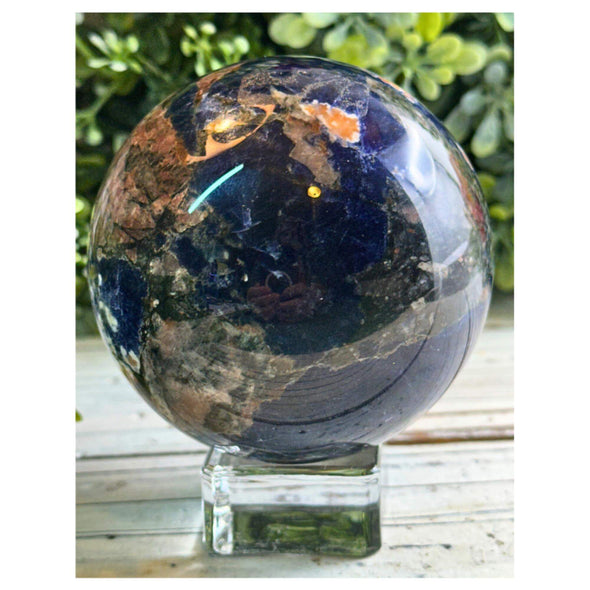 Blue Sunset Sodalite Crystal Sphere