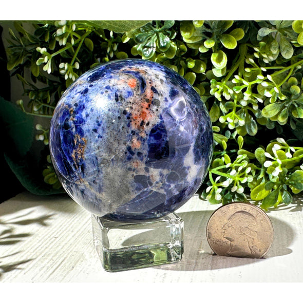 Cobalt Blue Sunset Sodalite Crystal Sphere