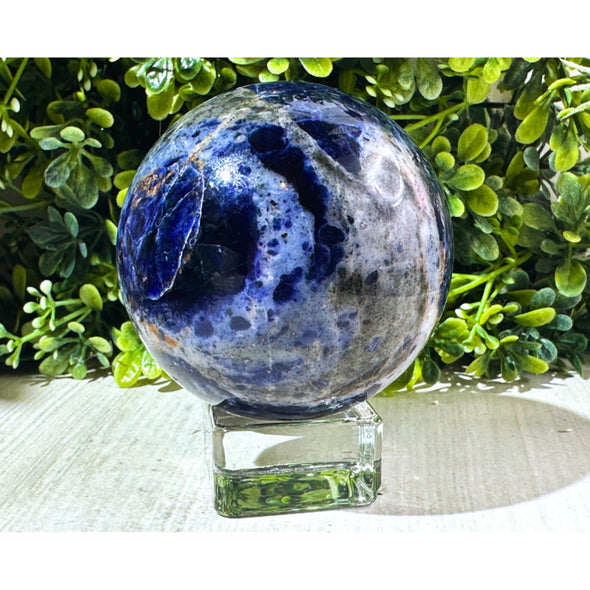 Cobalt Blue Sunset Sodalite Crystal Sphere