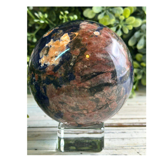 Blue Sunset Sodalite Crystal Sphere