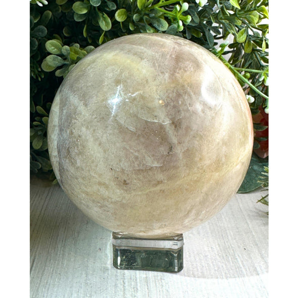 1.7 Lb Natural Sunstone Moonstone Sphere