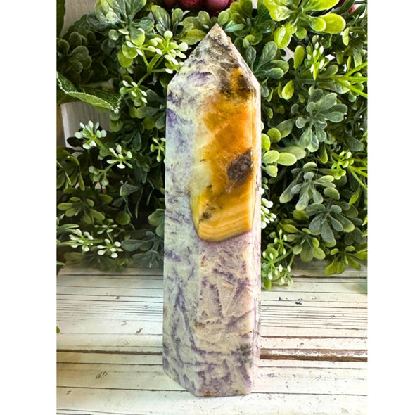 Opalized Fluorite Tiffany Stone Crystal Tower