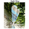 Blue Trollleite Crystal Dragonfly: Handcrafted crystal sculpture featuring intricate details and stunning blue hues