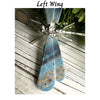 Blue Trollleite Crystal Dragonfly: Handcrafted crystal sculpture featuring intricate details and stunning blue hues