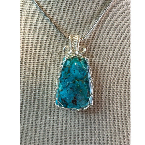 Genuine Turquoise Pendant Necklace